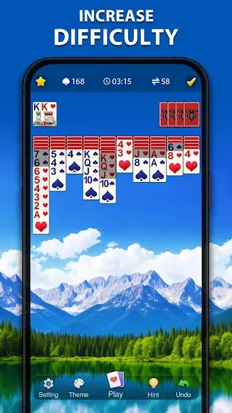 Spider Solitaire Classic  [МОД Mega Pack] Screenshot 3