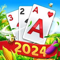 Взломанная Solitaire Tripeaks - Farm Trip (Фарм Джорни)  [МОД Unlocked] - последняя версия apk на Андроид