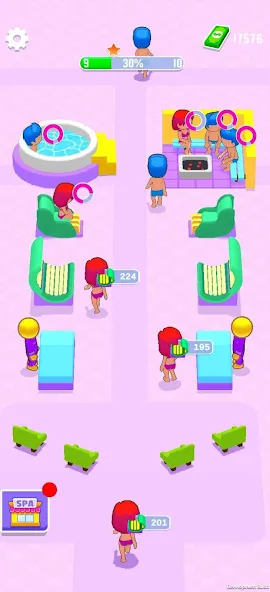 IDLE Spa Salon - 3D Arcade (Айдл Спа Салон)  [МОД Unlimited Money] Screenshot 1