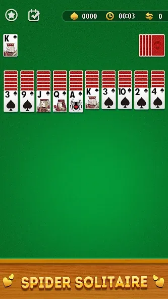 Spider Solitaire Card Game  [МОД Бесконечные деньги] Screenshot 1