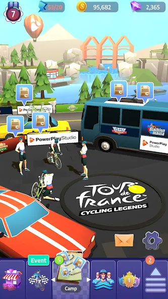 Tour de France Cycling Legends (Циклинг Легенды)  [МОД Unlimited Money] Screenshot 3