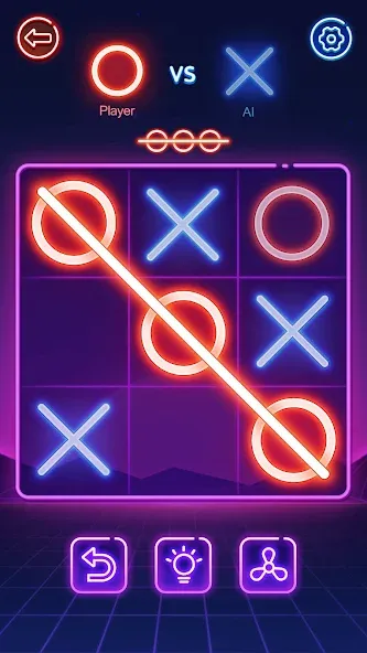 Tic Tac Toe 2 Player: XOXO  [МОД Много денег] Screenshot 1