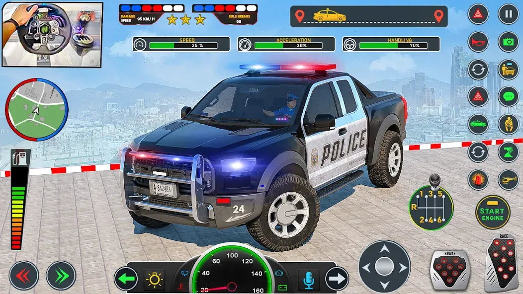 Police Car Driving: Car Games (ЮС Полис Кар Транспорт Трак)  [МОД Много монет] Screenshot 3